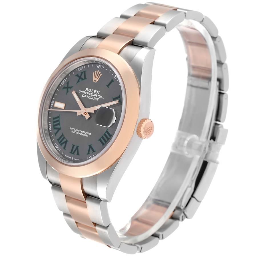 Rolex Datejust 41 Herrenuhr aus Stahl und Roségold mit Zifferblatt 126301 Ungetragen im Angebot 1