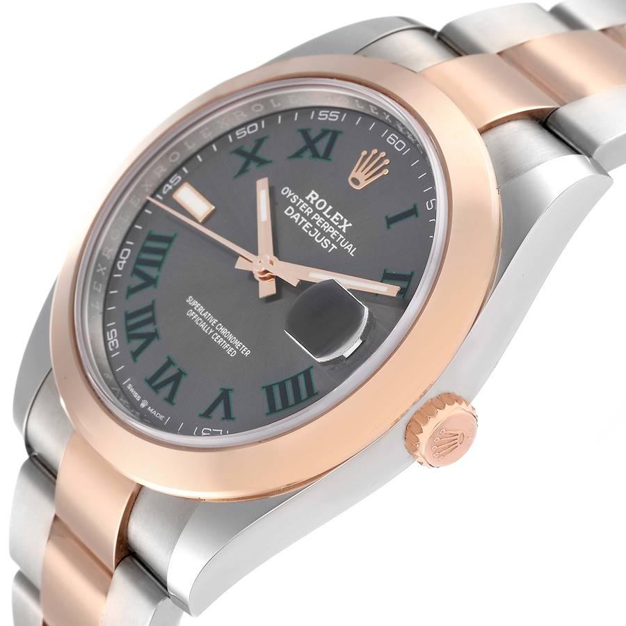 Rolex Datejust 41 Herrenuhr aus Stahl und Roségold mit Zifferblatt 126301 Ungetragen im Angebot 2