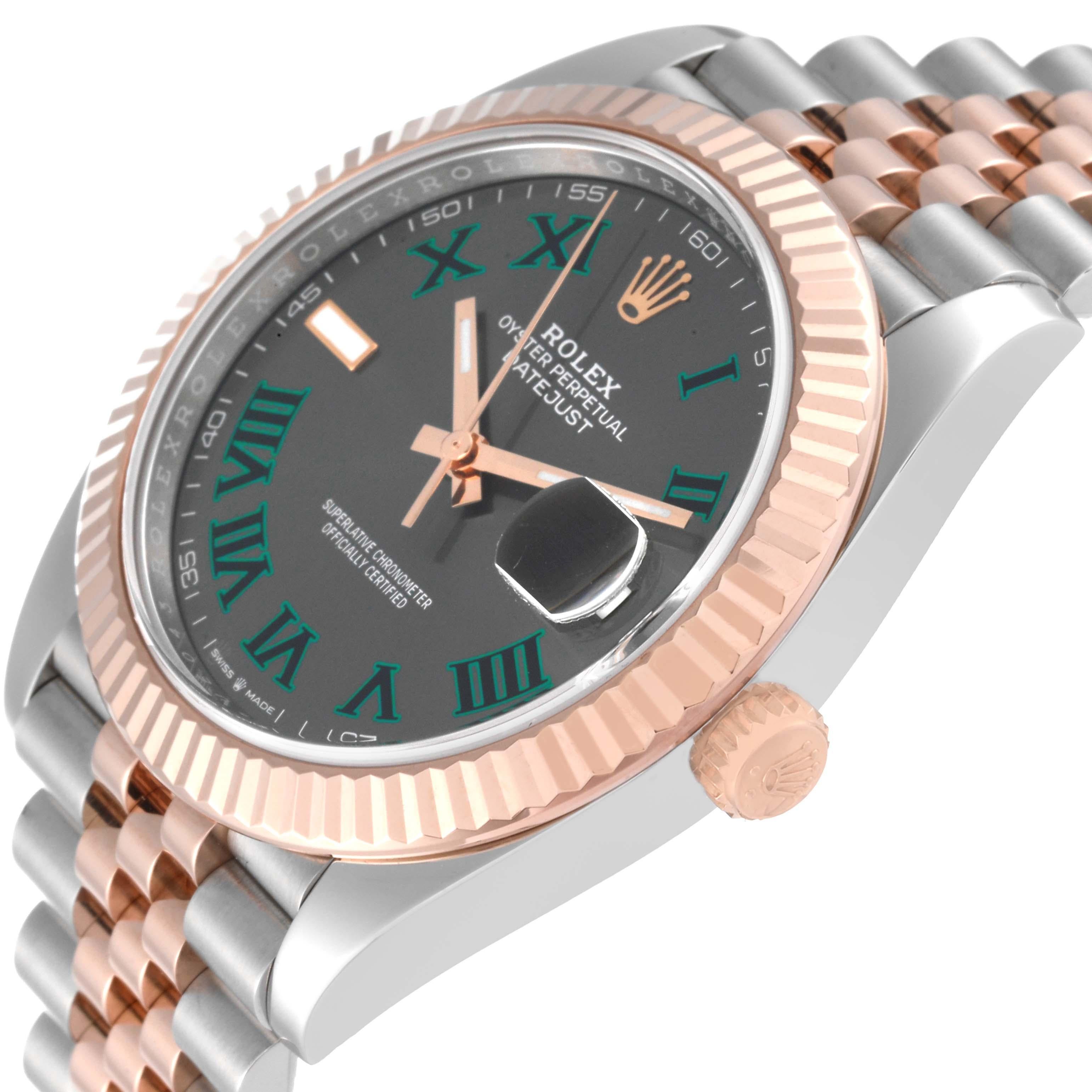 rolex datejust rose gold wimbledon