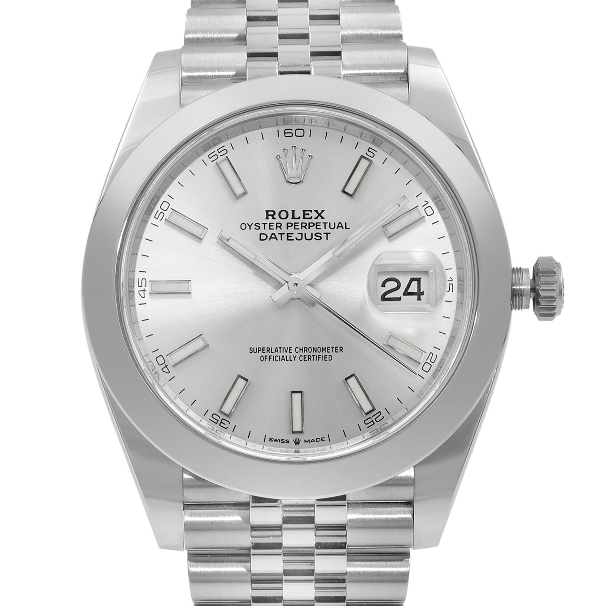New watch.2022-2023 card.  Comes with an Original Box and Papers. Covered by a 5-year Chronostore Warranty.

General Information

Brand: Rolex
Model Number: 126300
Model: Rolex Datejust 126300
Type: Wristwatch
Department: Men
Country/Region of