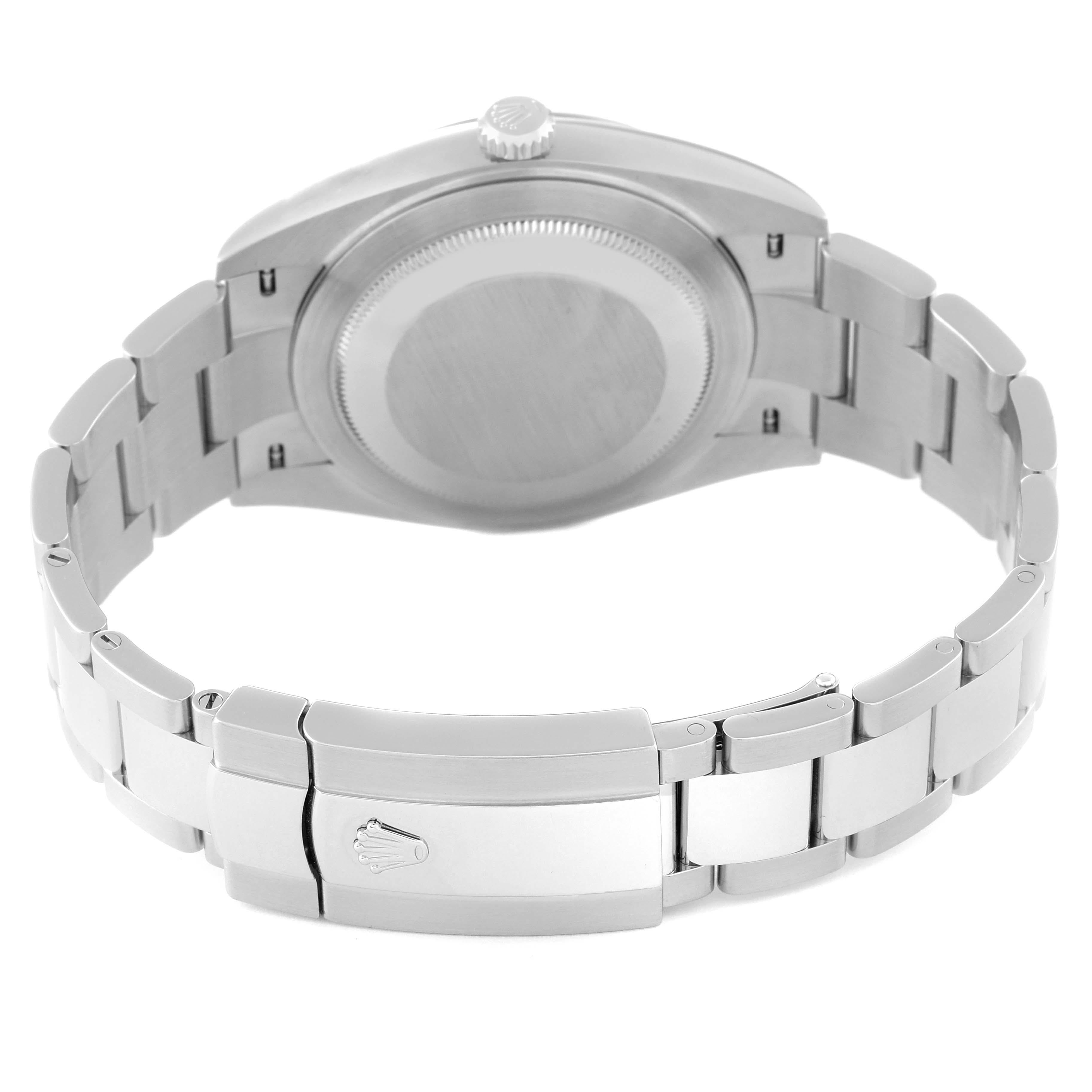Rolex Montre Datejust 41 avec cadran blanc et bracelet Oyster pour hommes 126334 Boîte Card en vente 5