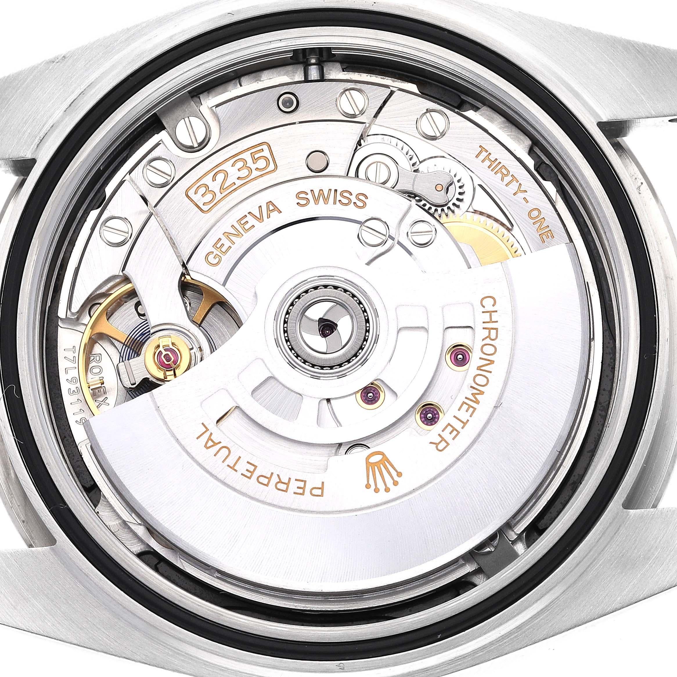 Rolex Datejust 41 Steel White Gold Black Dial Mens Watch 126334 4
