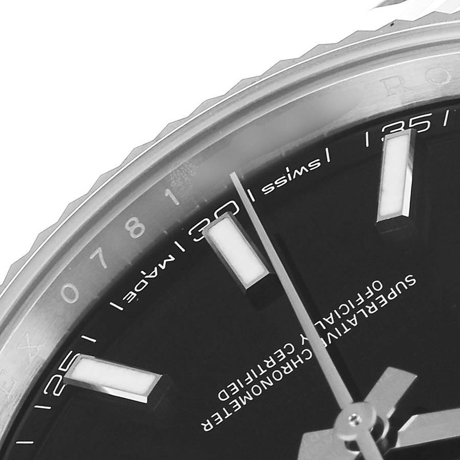 Rolex Datejust 41 Steel White Gold Black Dial Men's Watch 126334 Unworn For Sale 3