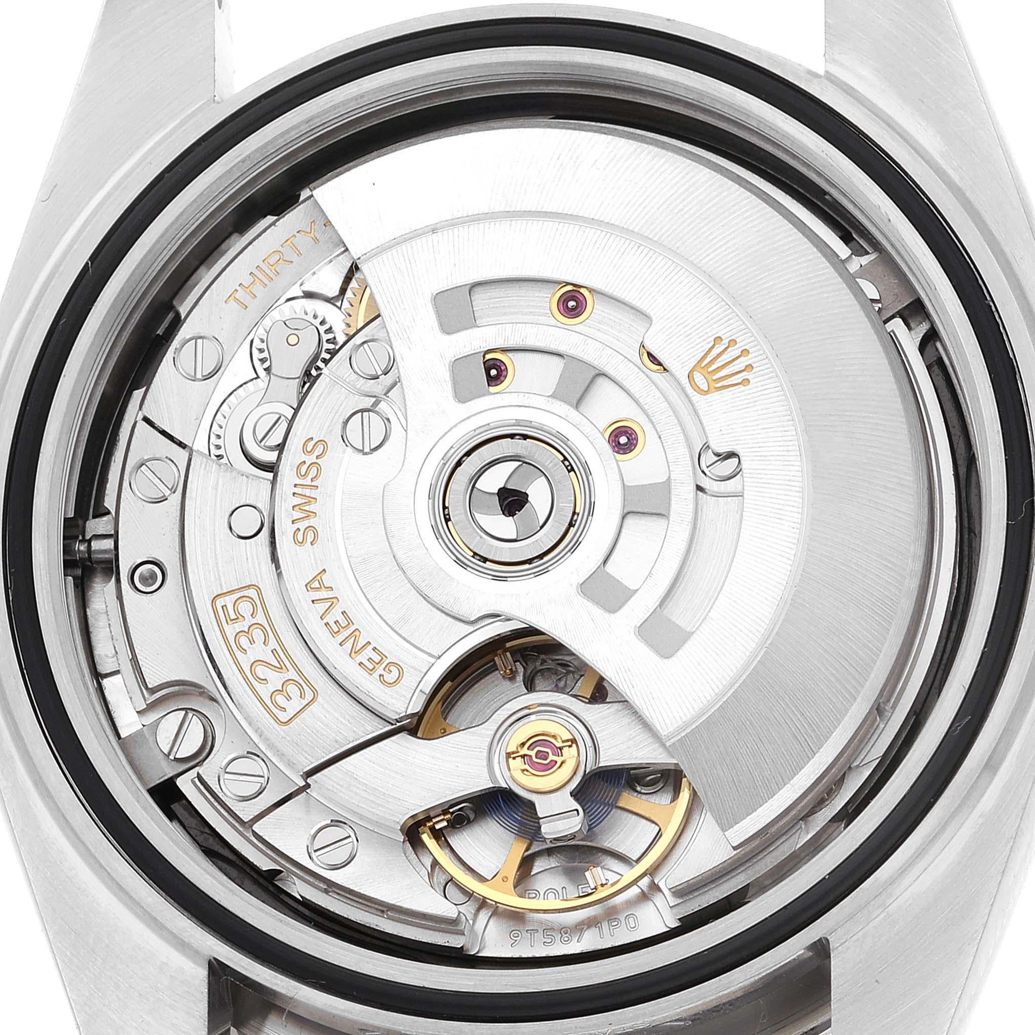 Rolex Datejust 41 Steel White Gold Black Diamond Dial Mens Watch 126334 Box Card 4
