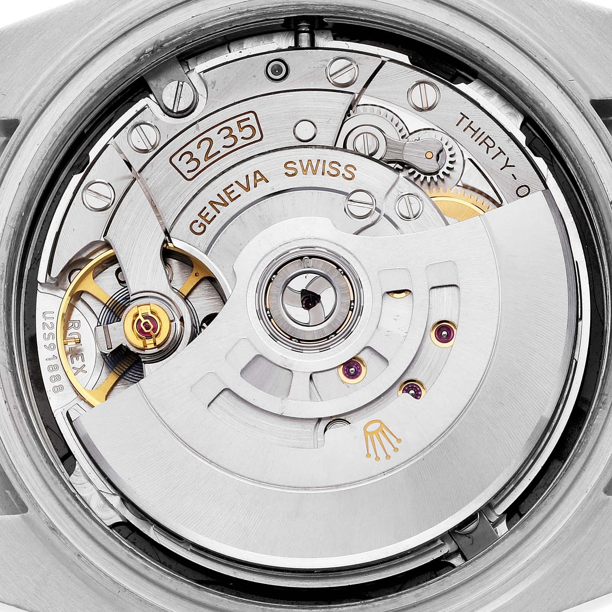Rolex Datejust 41 Steel White Gold Black Diamond Dial Mens Watch 126334 4