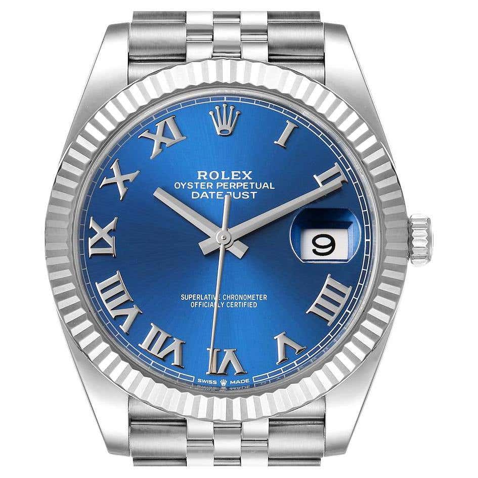 Rolex Datejust 41 Steel White Gold Diamond Mens Watch 126334 Unworn For ...