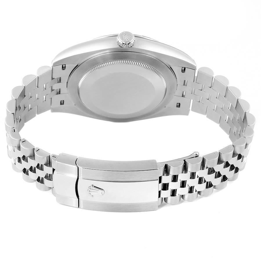 Rolex Datejust 41 Steel White Gold Blue Dial Steel Men's Watch 126334 Unworn 4