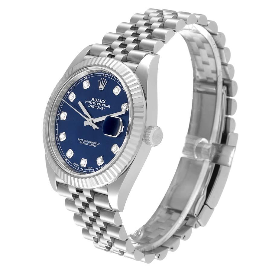 mens rolex blue face