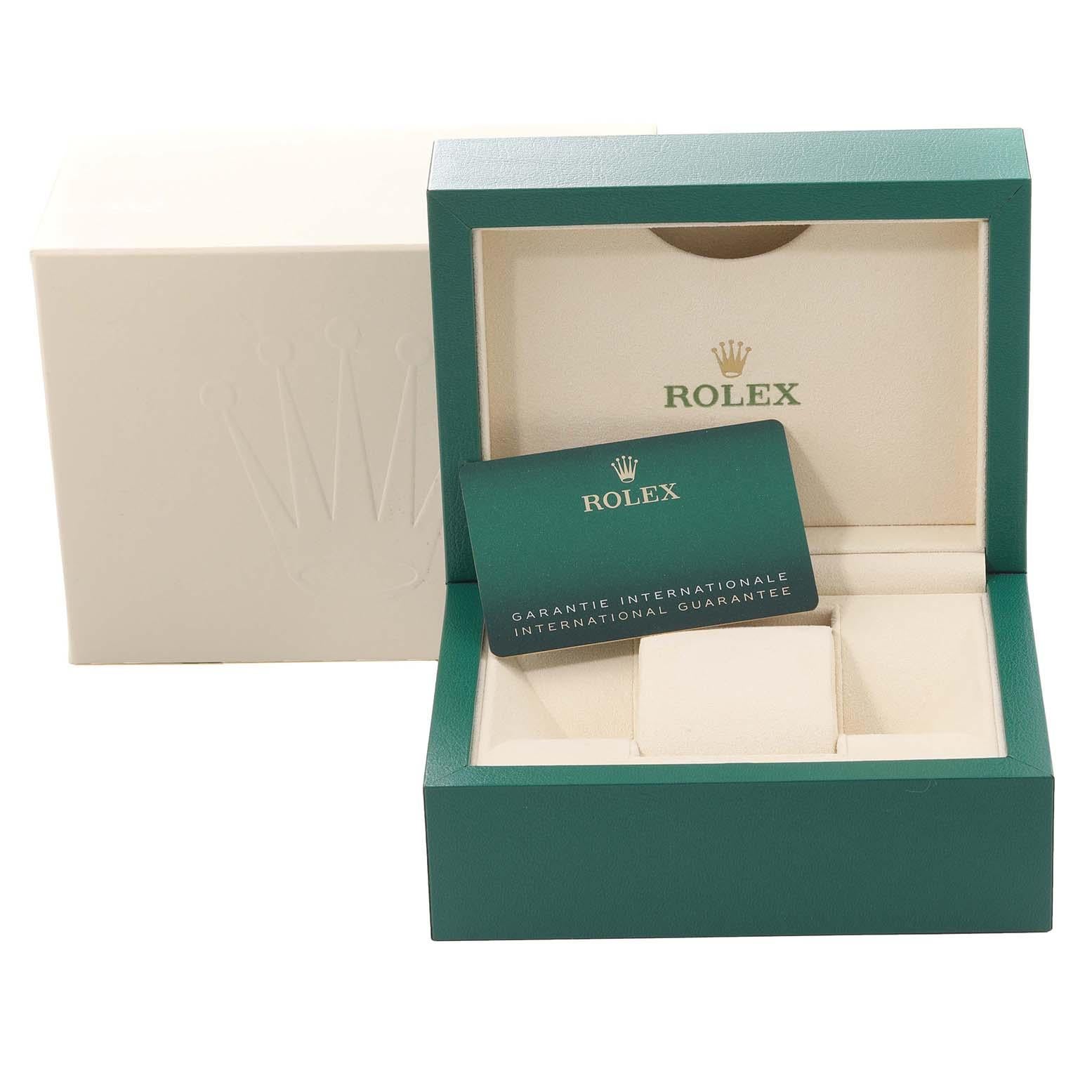 Rolex Datejust 41 Steel White Gold Blue Roman Dial Mens Watch 126334 Box Card 8