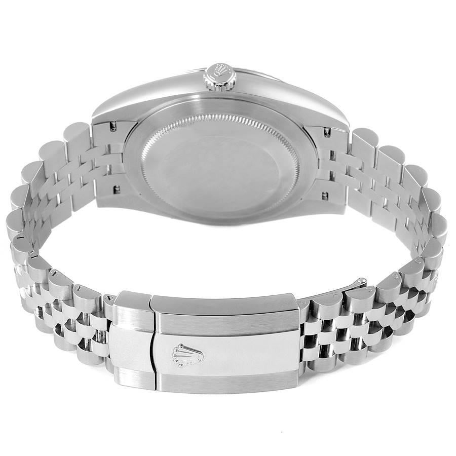 Rolex Datejust 41 Steel White Gold Diamond Mens Watch 126334 Unworn For Sale 3