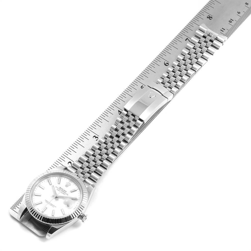 Rolex Datejust 41 Steel White Gold Jubilee Bracelet Men's Watch 126334 7