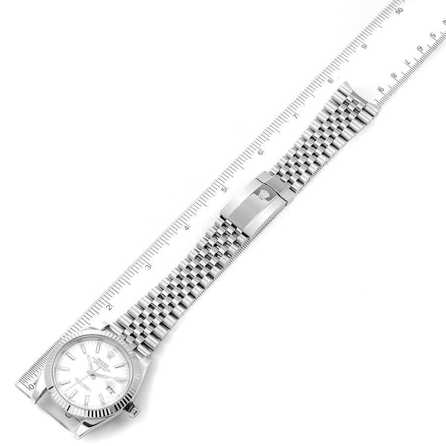 Rolex Datejust Steel White Gold Jubilee Bracelet Mens Watch 126334 6