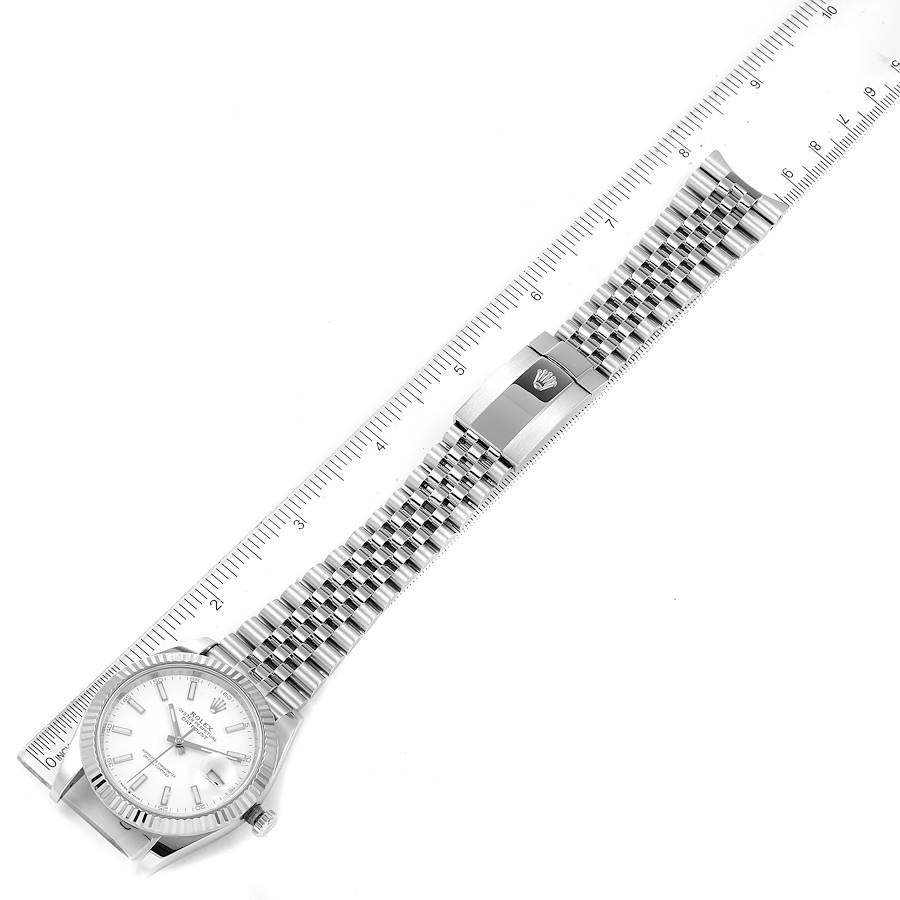 Rolex Datejust 41 Steel White Gold Jubilee Bracelet Mens Watch 126334 For Sale 6