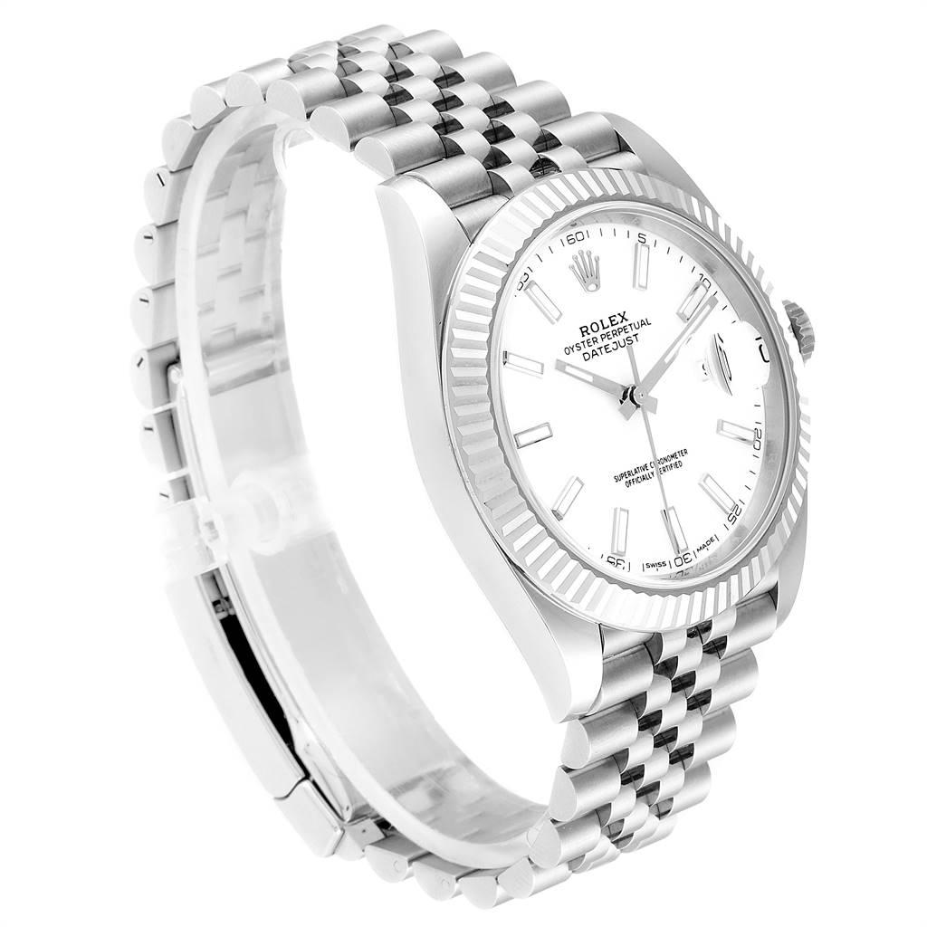 Rolex Datejust 41 Steel White Gold Jubilee Bracelet Men's Watch 126334 In Excellent Condition For Sale In Atlanta, GA