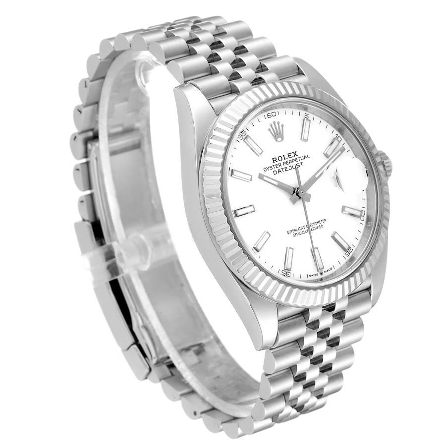 Rolex Datejust Steel White Gold Jubilee Bracelet Mens Watch 126334 In Excellent Condition In Atlanta, GA