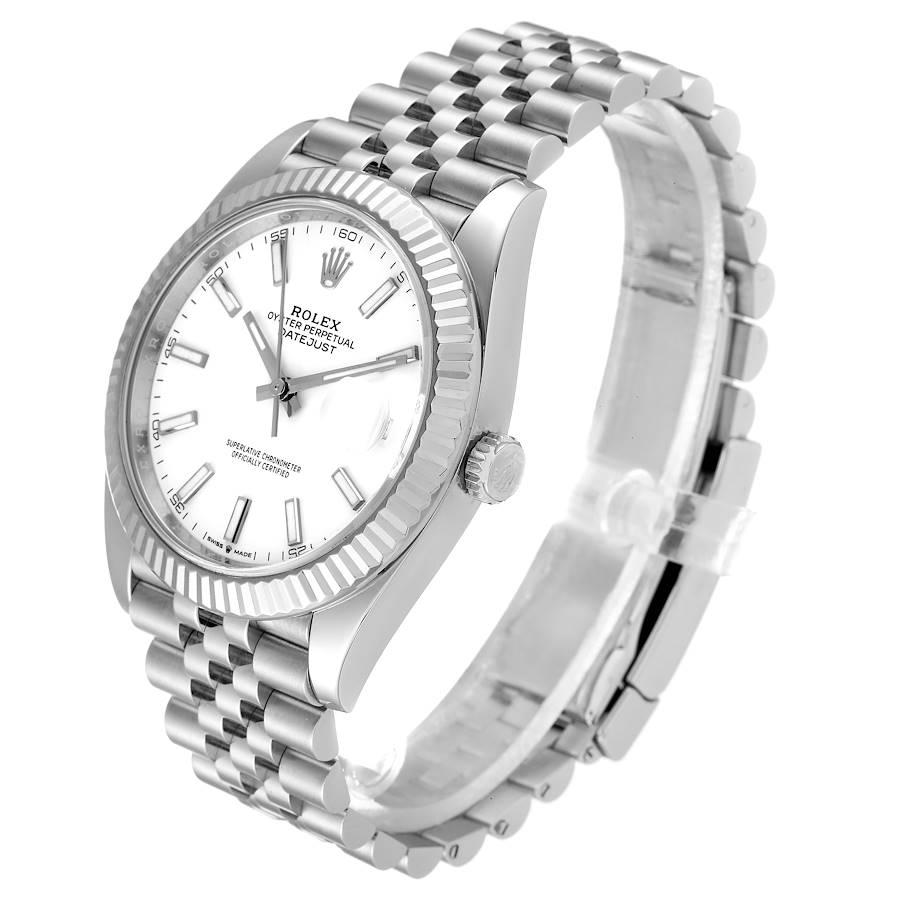 Men's Rolex Datejust Steel White Gold Jubilee Bracelet Mens Watch 126334