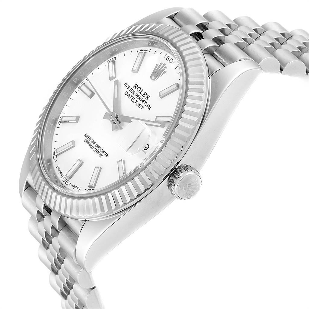 Rolex Datejust 41 Steel White Gold Jubilee Bracelet Men's Watch 126334 2