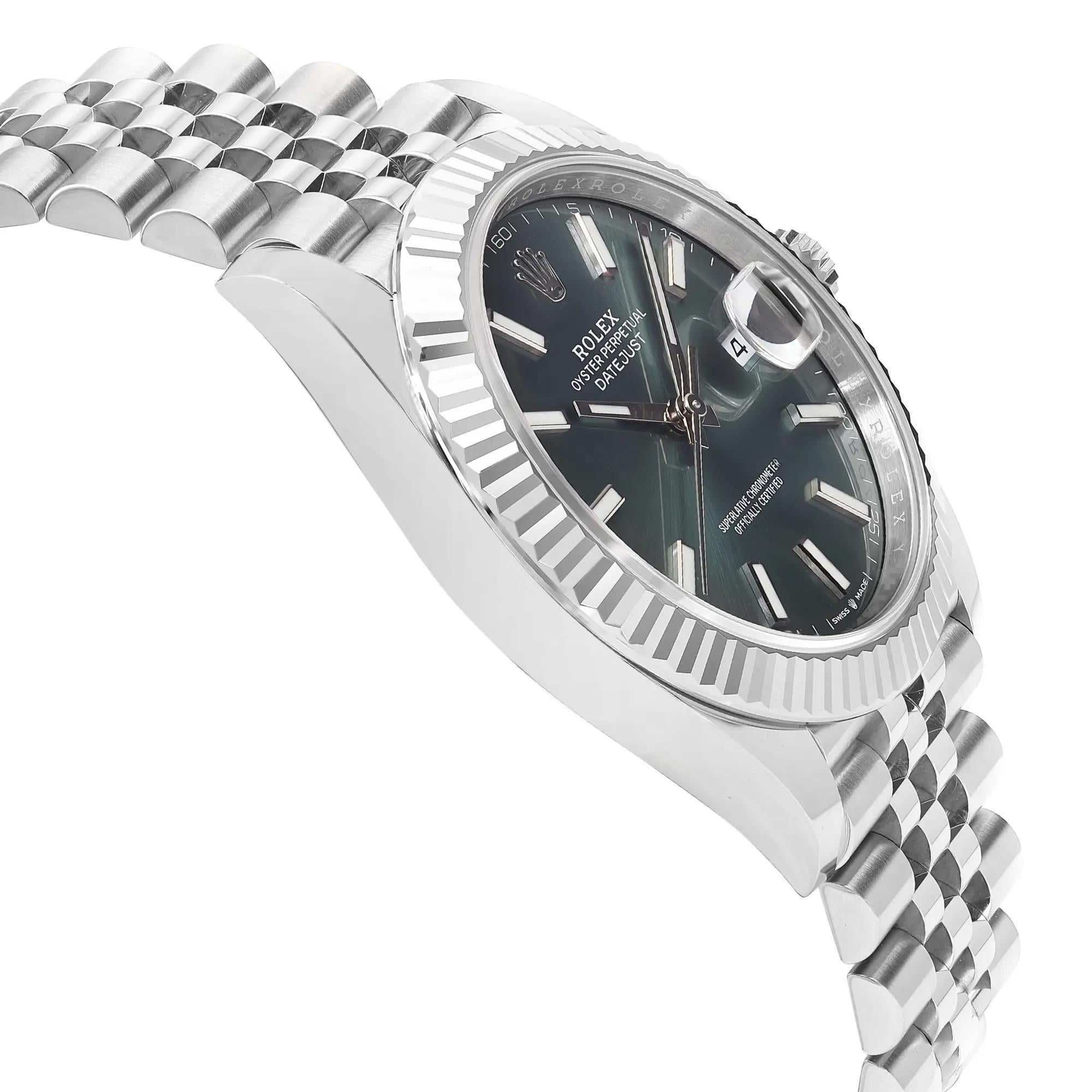 rolex 126334 mint green