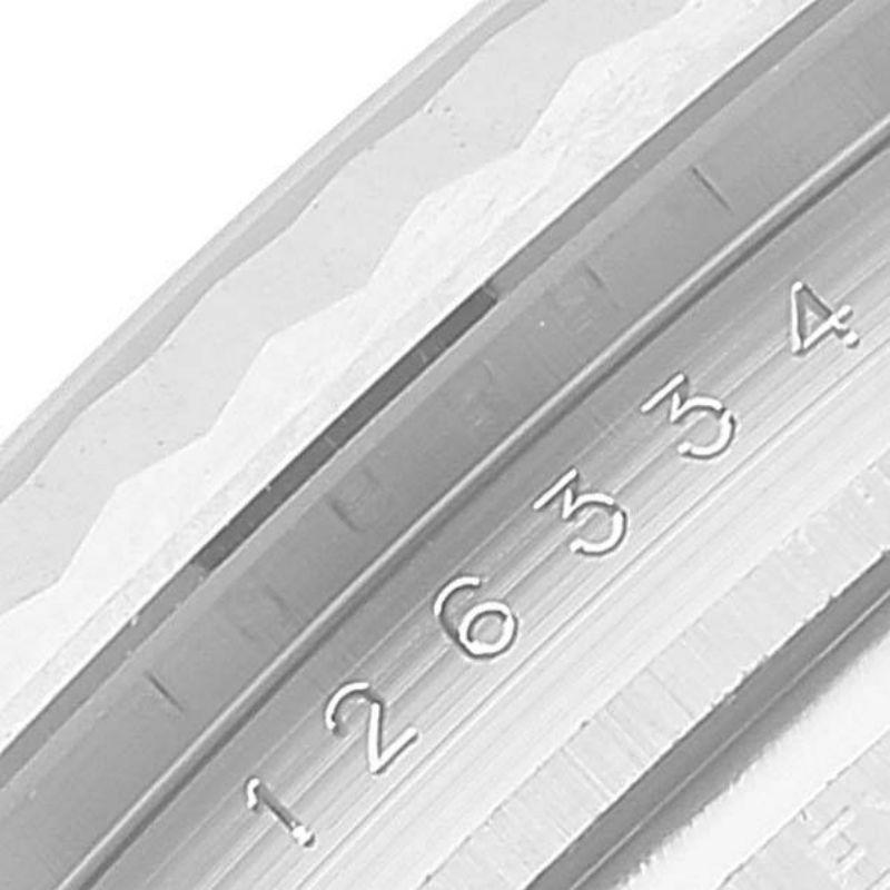 Men's Rolex Datejust 41 Steel White Gold Mother of Pearl Diamond Dial Mens Watch 12633 For Sale