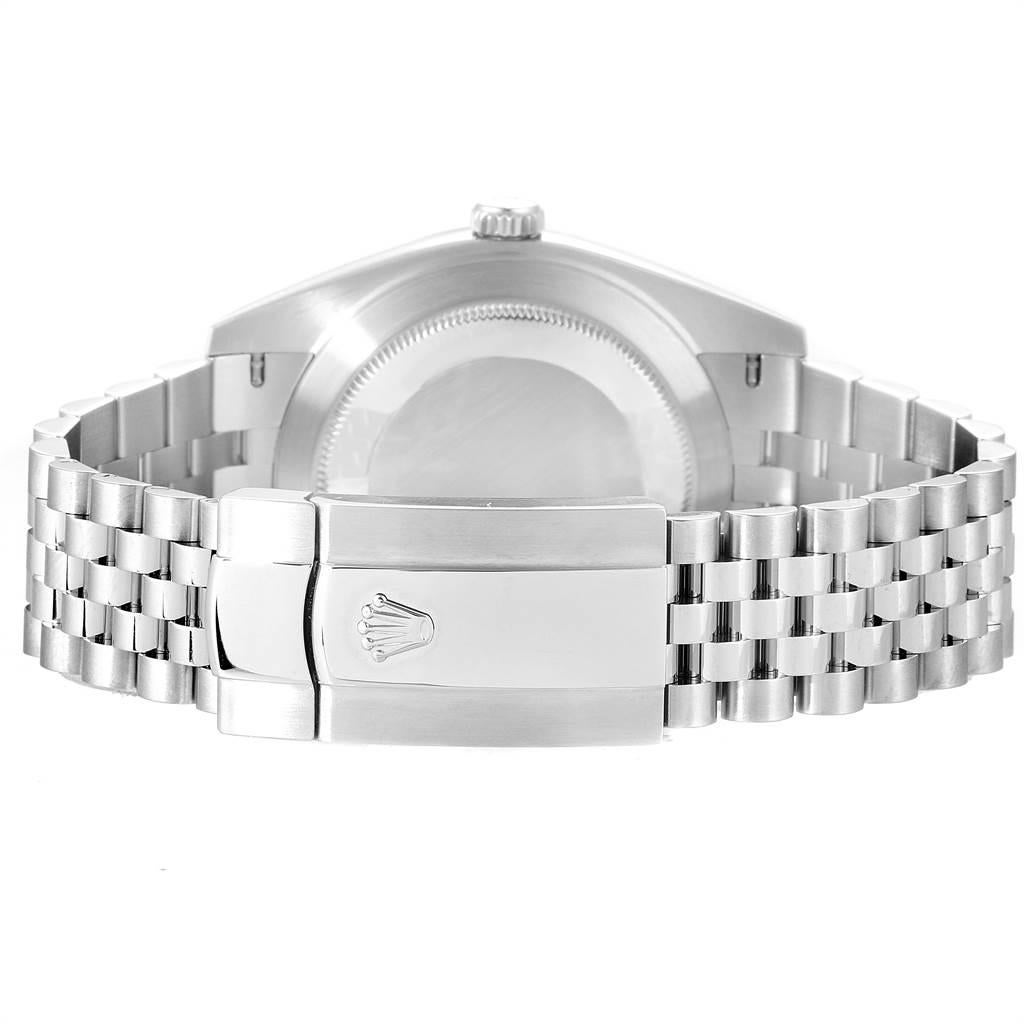 Rolex Datejust 41 Steel White Gold Rhodium Dial Men’s Watch 126334 For Sale 5