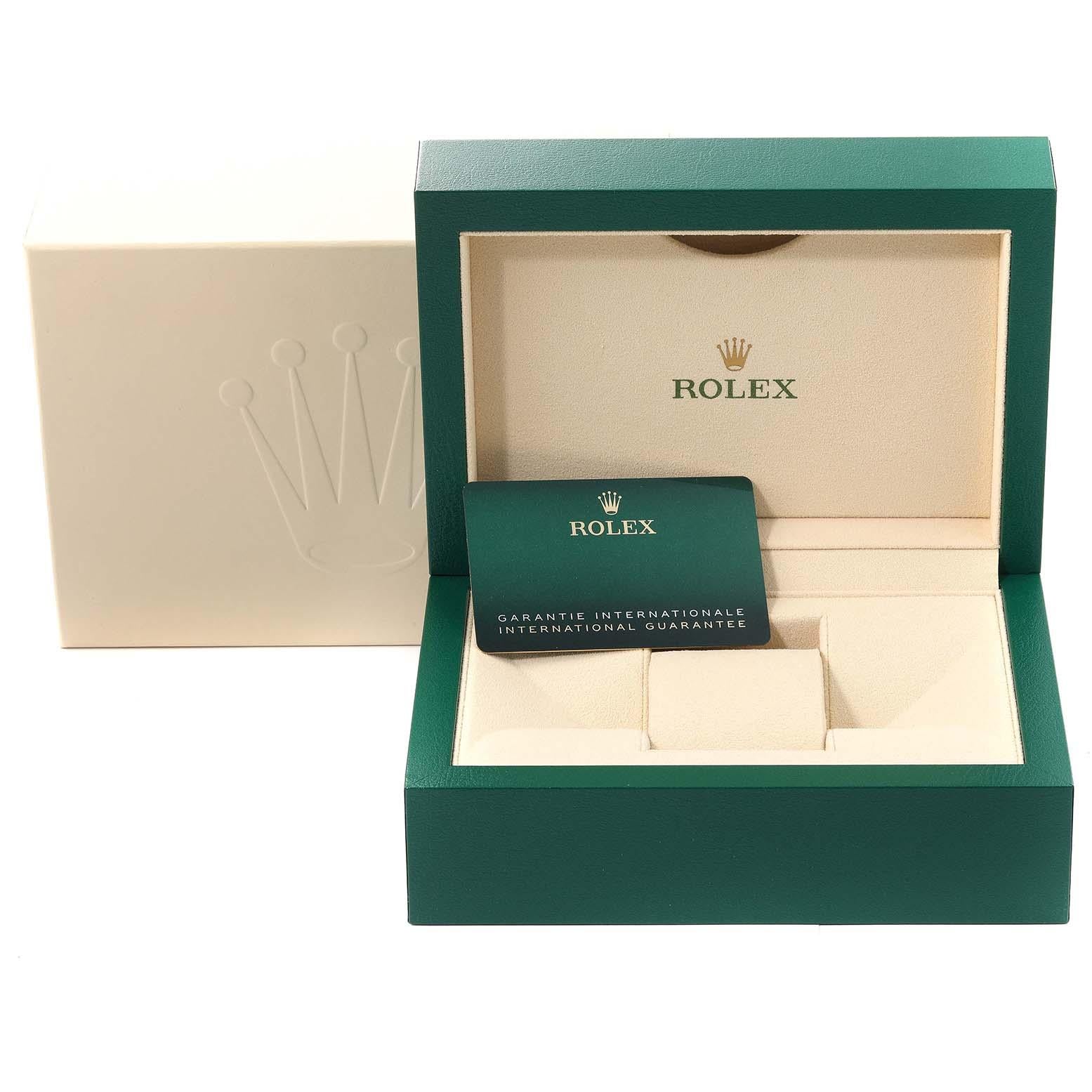 Rolex Datejust 41 Steel White Gold Slate Dial Mens Watch 126334 Box Card For Sale 6