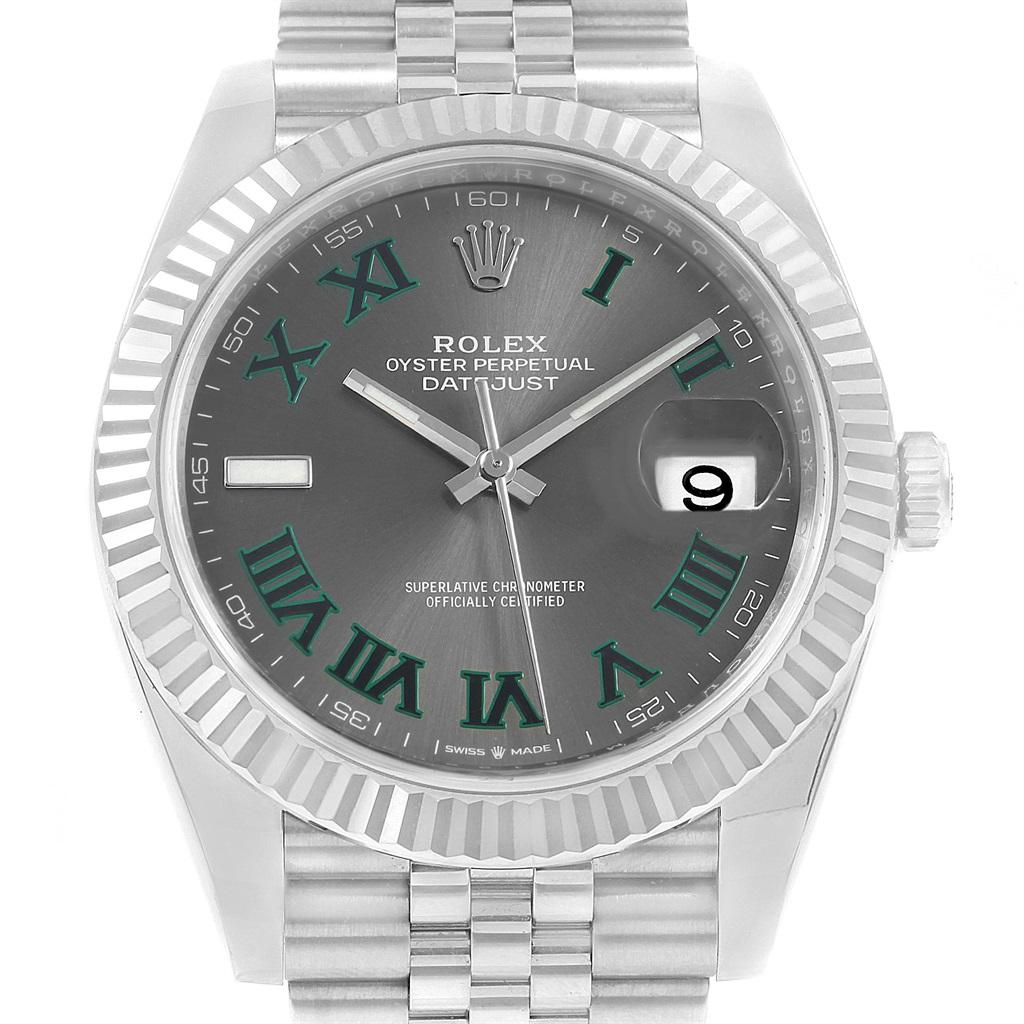 rolex datejust 41 slate roman