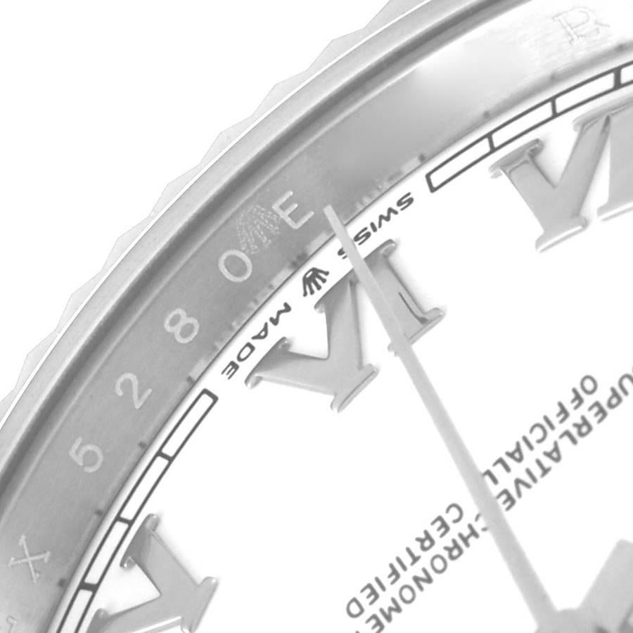Rolex Datejust 41 Steel White Gold White Dial Mens Watch 126334 Unworn For Sale 2