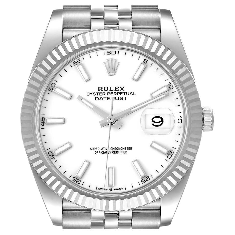 Rolex Datejust 41 126334 dkrdo Diamond Dial Steel 18 Karat Gold Men’s