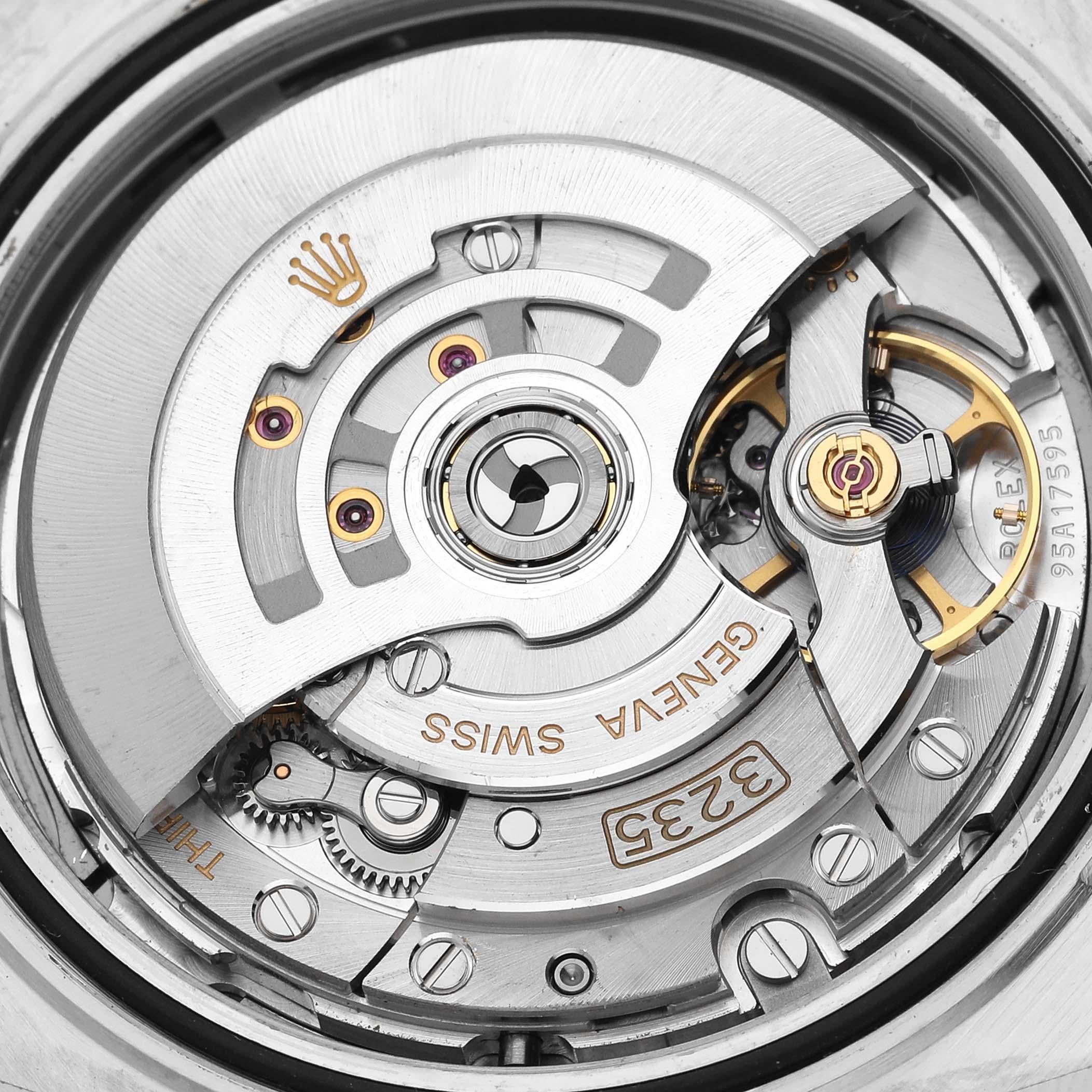 Rolex Datejust 41 Steel White Gold Wimbledon Dial Mens Watch 126334 Box Card 4