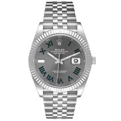 Rolex Datejust 41 Acero Oro Blanco Esfera Wimbledon Reloj Caballero 126334 Sin Usar