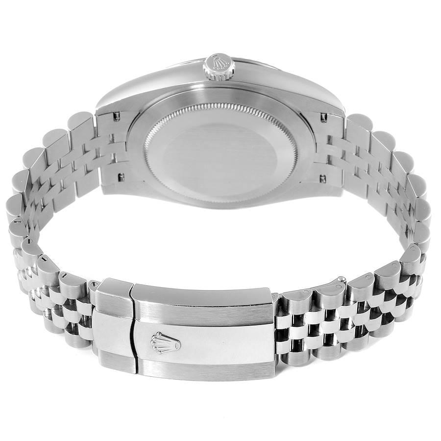 Men's Rolex Datejust 41 Steel White Gold Wimbledon Dial Mens Watch 126334 Unworn