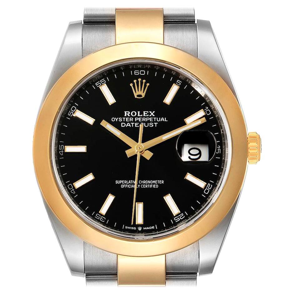 datejust gold black dial