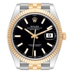 Rolex Datejust 41 Steel Yellow Gold Black Dial Mens Watch 126333 Box Card Rolex Datejust 41 Steel Yellow Gold Black Dial Mens Watch 126333 Box Card
