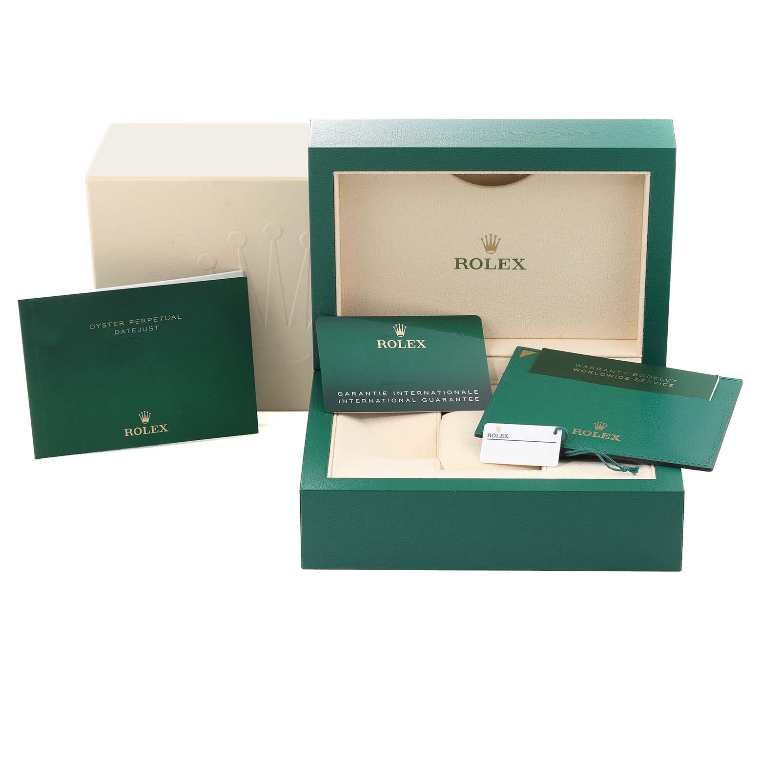 Rolex Datejust 41 Steel Yellow Gold Black Diamond Dial Watch 126333 Box Card 8