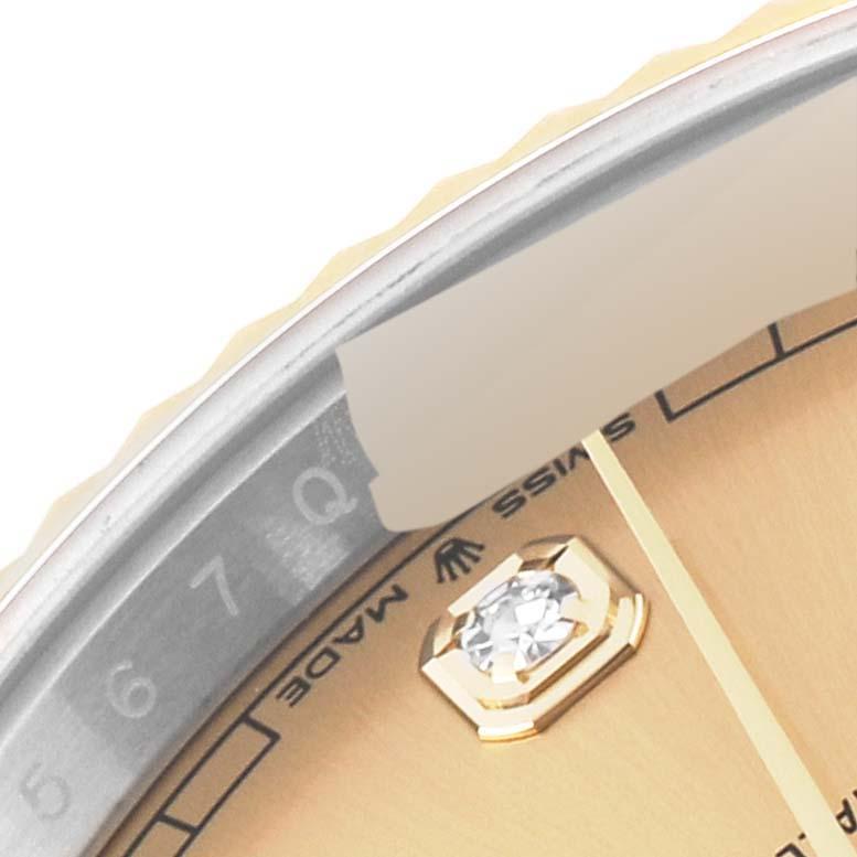 Rolex Datejust 41 Steel Yellow Gold Black Diamond Dial Watch 126333 Box Card 3