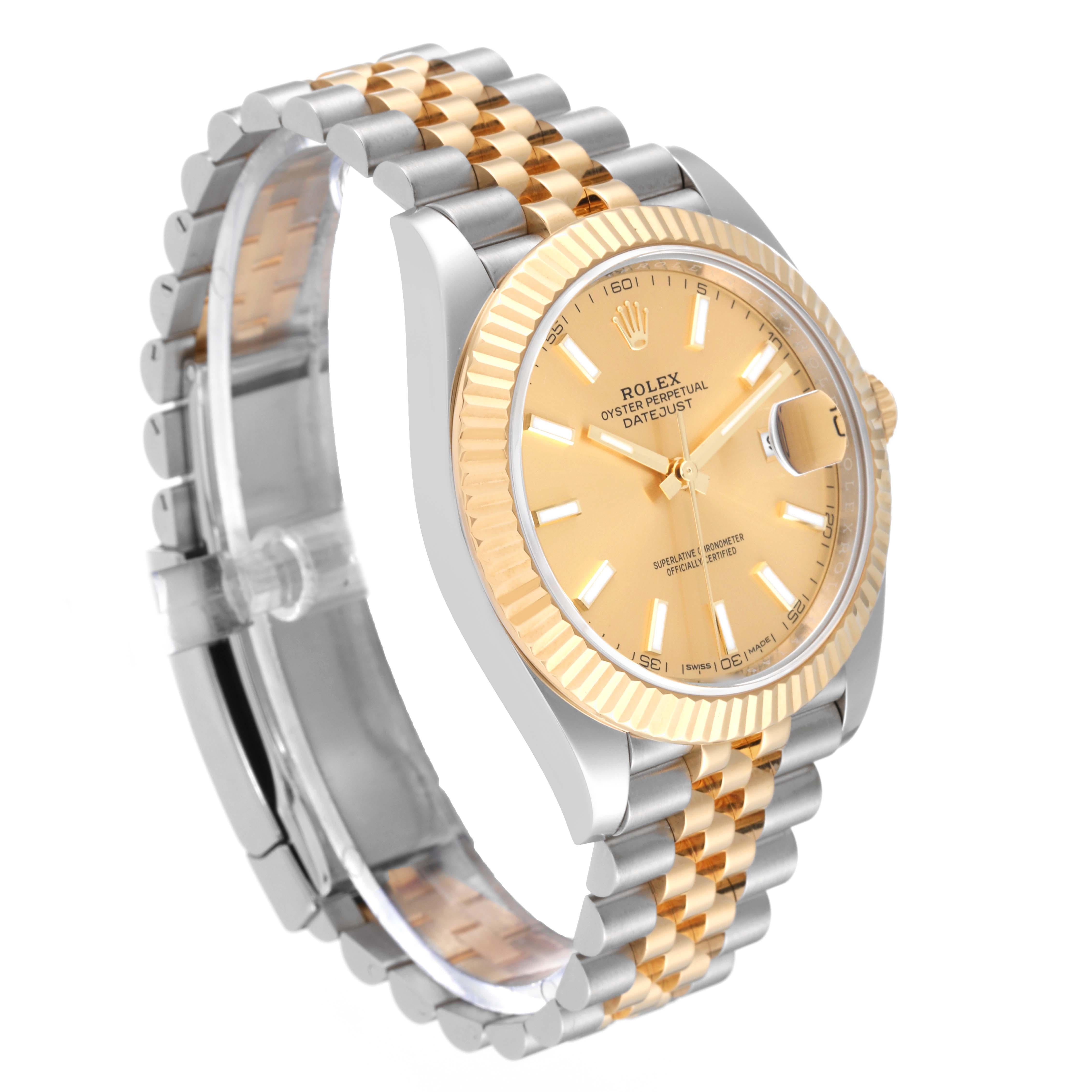 Rolex Datejust 41 Steel Yellow Gold Champagne Dial Mens Watch 126333 6