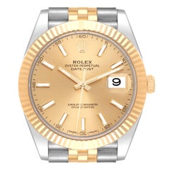 Rolex Datejust 41 Steel Yellow Gold Champagne Dial Mens Watch 126333