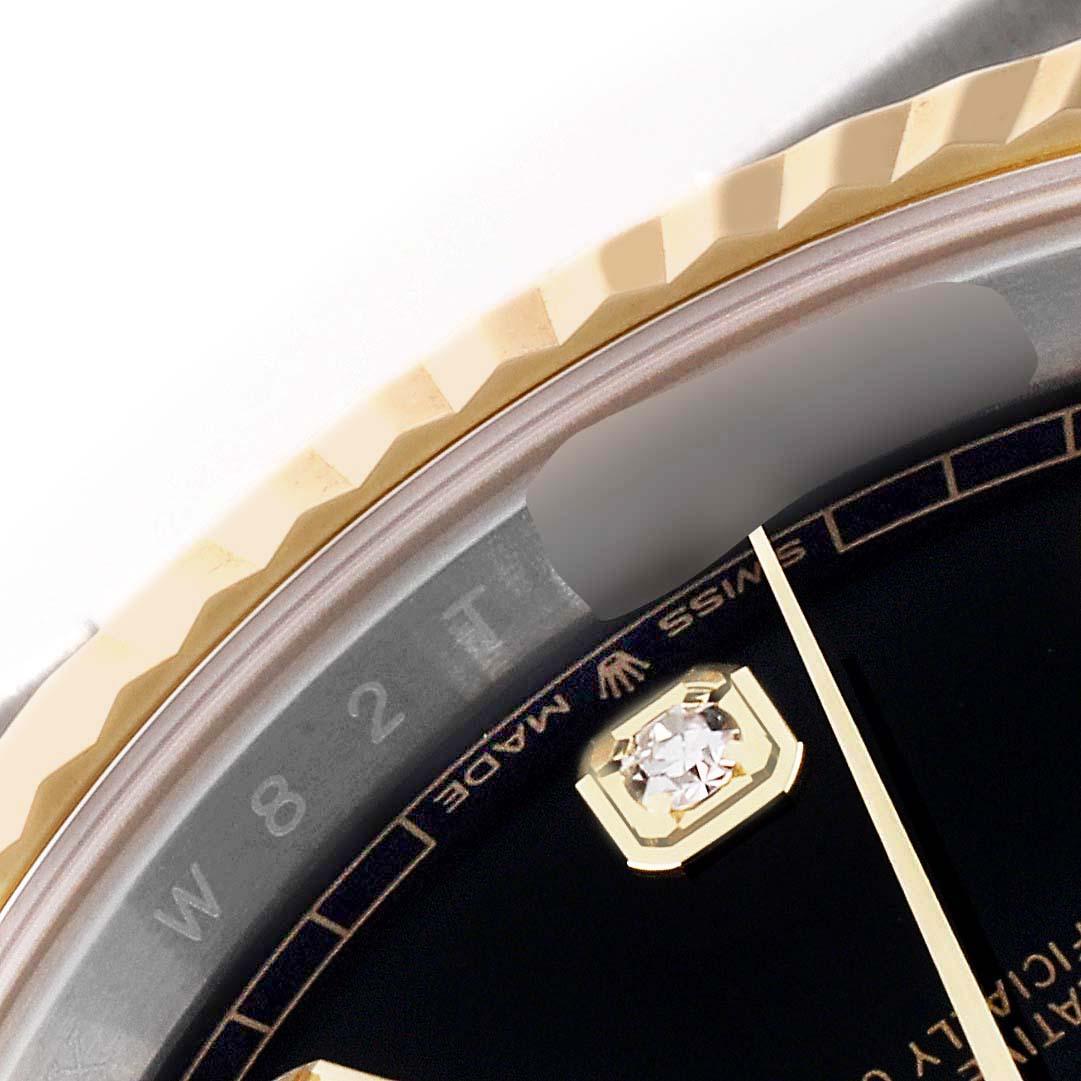 Rolex Datejust 41 Steel Yellow Gold Diamond Dial Mens Watch 126333 Box Card 2