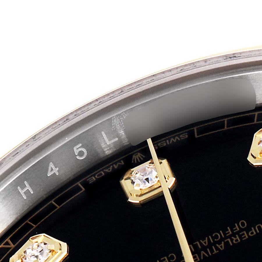 Rolex Datejust 41 Steel Yellow Gold Diamond Men's Watch 126303 Box Card For Sale 3