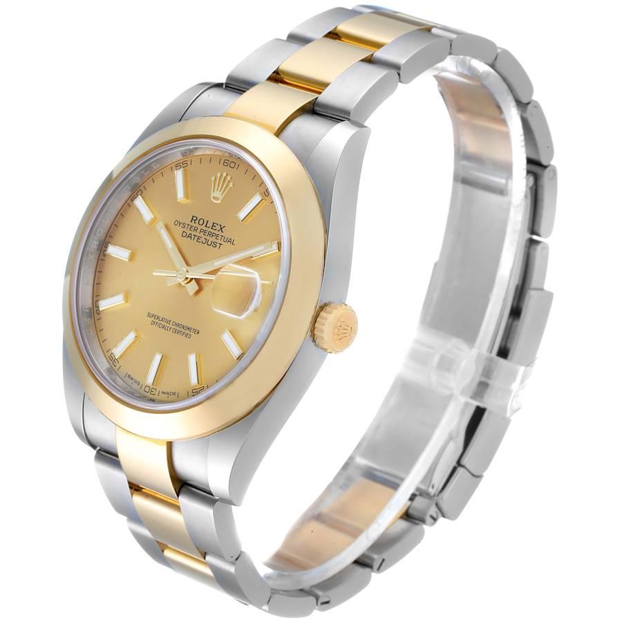 Men's Rolex Datejust 41 Steel Yellow Gold Mens Watch 126303 Unworn