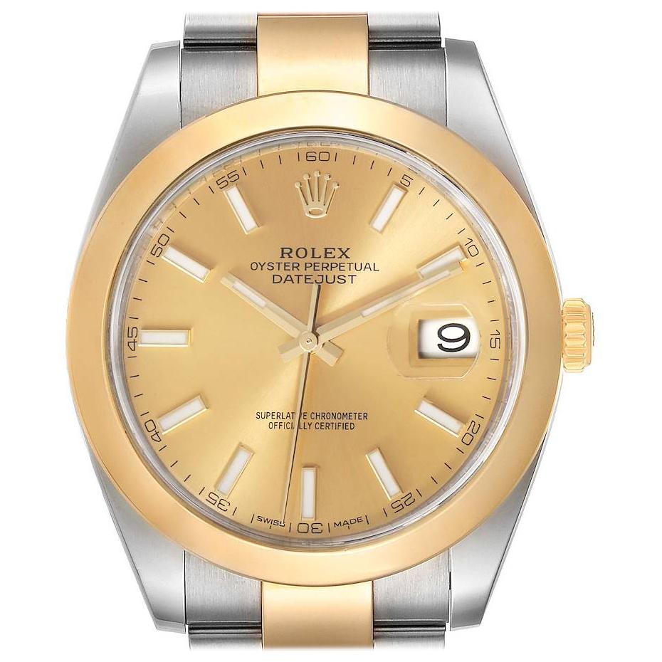 Rolex Datejust 41 Steel Yellow Gold Mens Watch 126303 Unworn