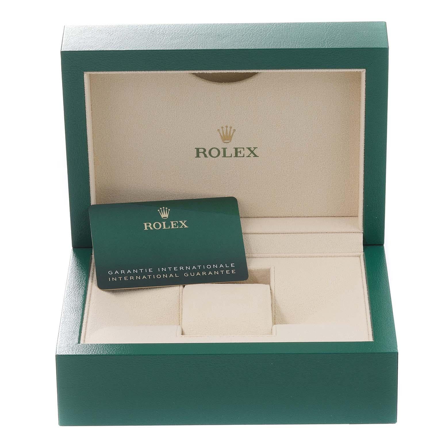 Rolex Montre Datejust 41 en acier et or jaune avec cadran tennis pour hommes 126333 Boîte Card en vente 8