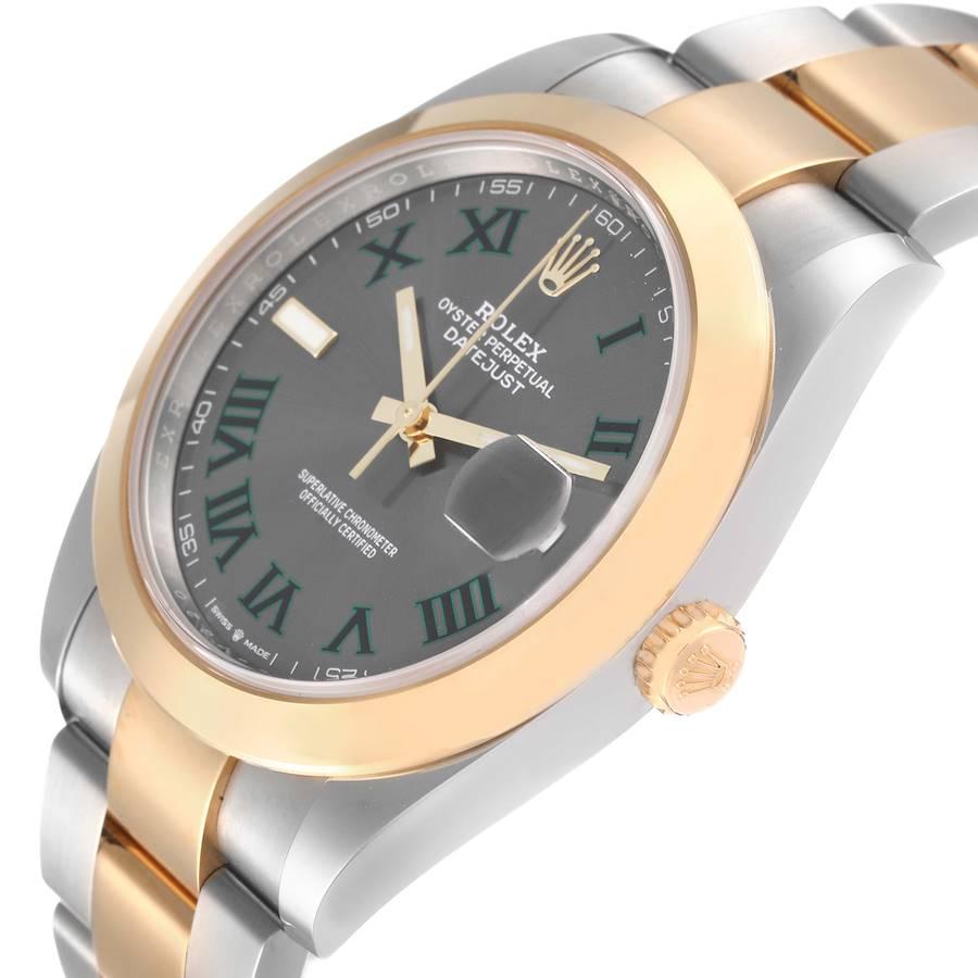 Rolex Datejust 41 Steel Yellow Gold Wimbledon Dial Watch 126303 Unworn 1