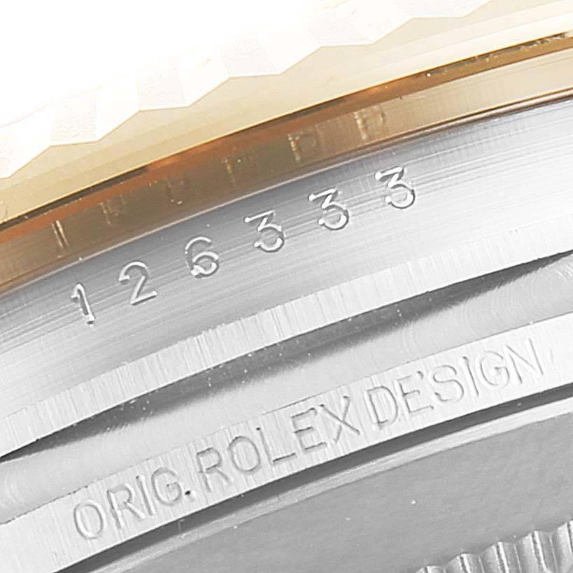 Rolex Datejust 41 Steel Yellow Gold Wimbledon Men’s Watch 126333 Box Card For Sale 3