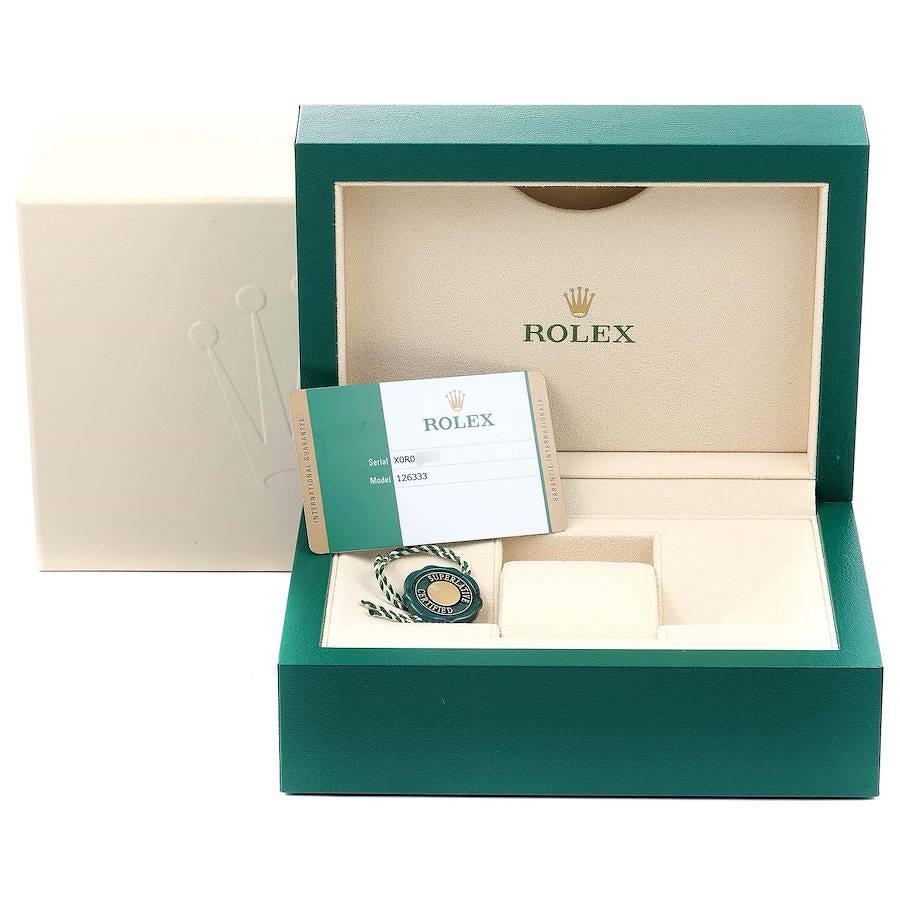 Rolex Datejust 41 Steel Yellow Gold Wimbledon Men's Watch 126333 Box Card For Sale 5