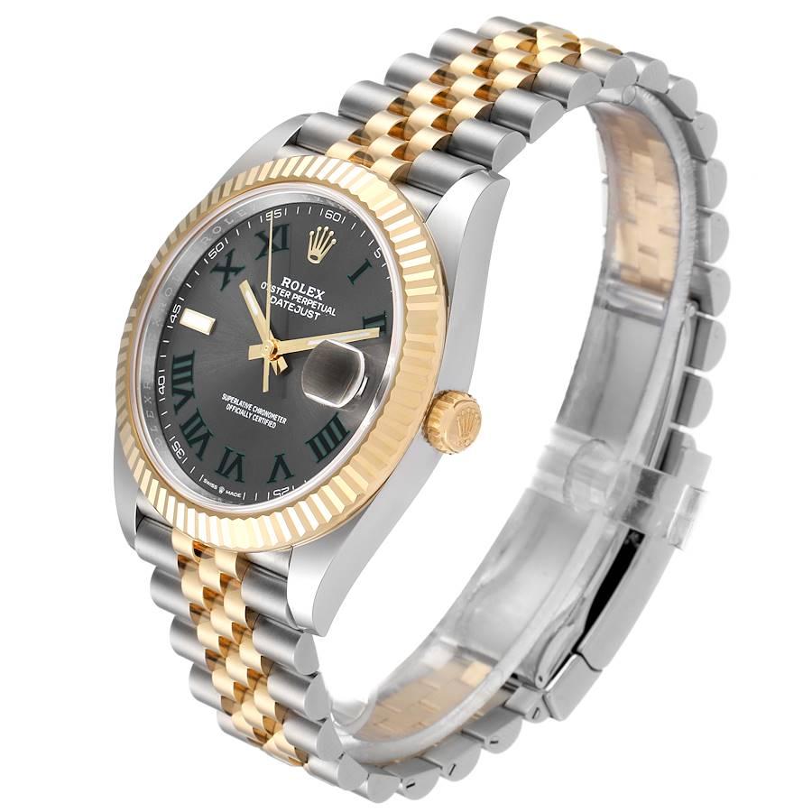 Rolex Datejust 41 Steel Yellow Gold Wimbledon Men's Watch 126333 Unworn For Sale 1