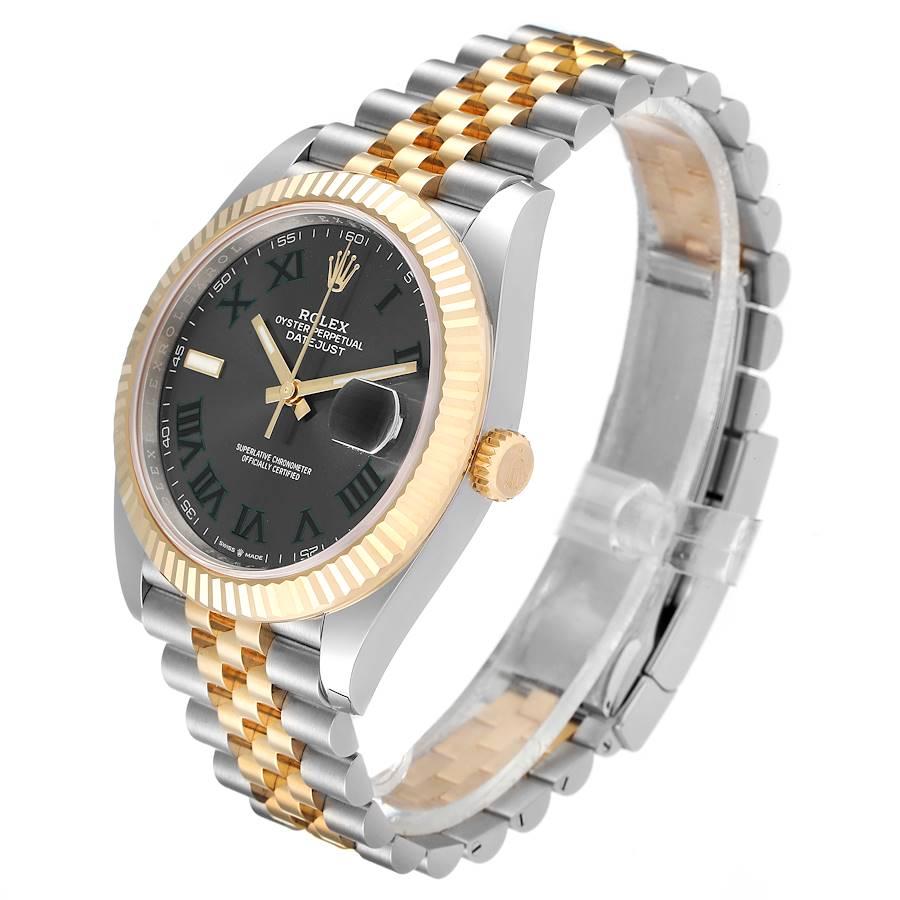 Men's Rolex Datejust 41 Steel Yellow Gold Wimbledon Mens Watch 126333 Unworn For Sale