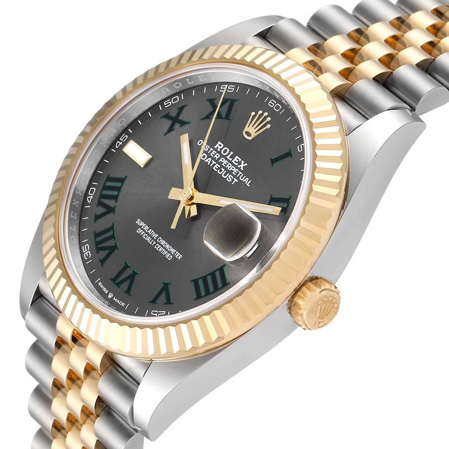 Rolex Datejust 41 Steel Yellow Gold Wimbledon Men's Watch 126333 Unworn For Sale 2