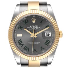 Rolex Datejust 41 Steel Yellow Gold Wimbledon Men's Watch 126333 Unworn