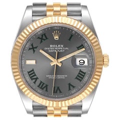 Rolex Datejust 41 Steel Yellow Gold Wimbledon Mens Watch 126333 Unworn